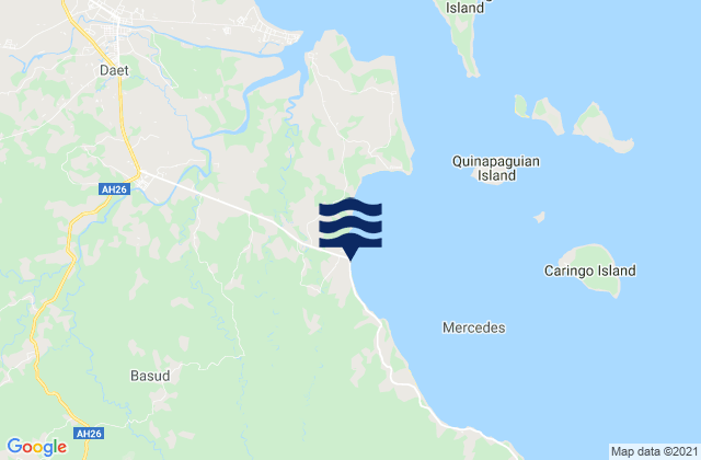 Mapa da tábua de marés em San Felipe, Philippines