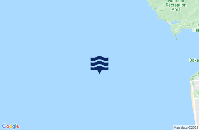 Mapa da tábua de marés em San Francisco Bar north of ship channel, United States