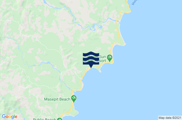 Mapa da tábua de marés em San Ignacio, Philippines