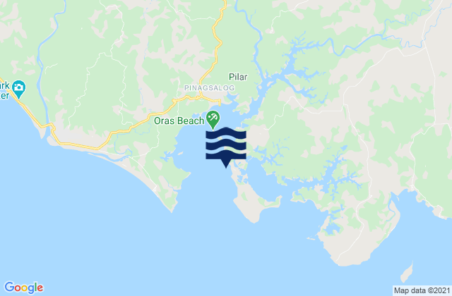 Mapa da tábua de marés em San Rafael, Philippines