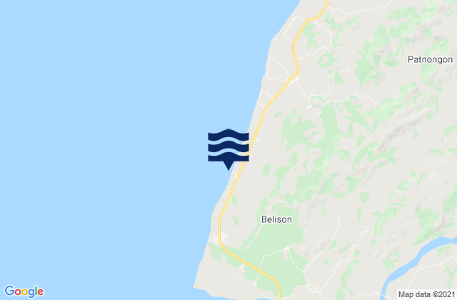 Mapa da tábua de marés em San Remigio, Philippines