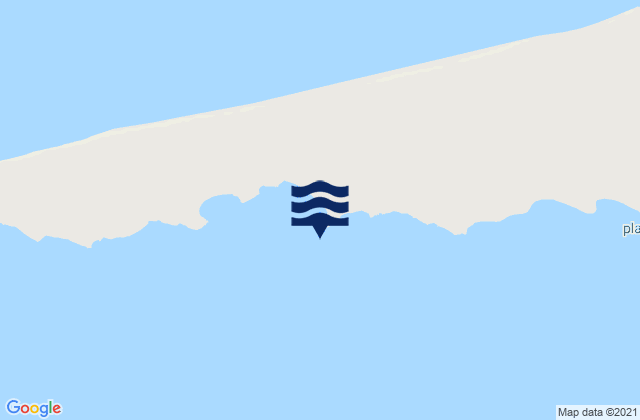 Mapa da tábua de marés em San Roman, Argentina