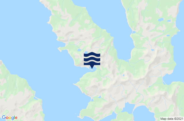 Mapa da tábua de marés em Sanborn Harbor (Nagai Island), United States