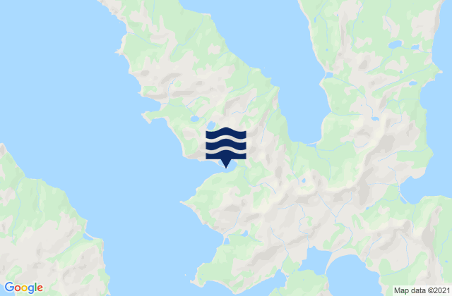 Mapa da tábua de marés em Sanborn Harbor Nagai Island, United States
