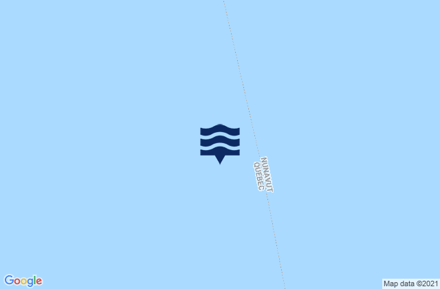 Mapa da tábua de marés em Sandpiper Islet, Canada