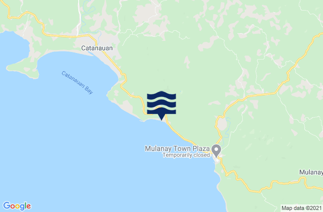 Mapa da tábua de marés em Santa Rosa, Philippines