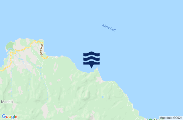 Mapa da tábua de marés em Santo Niño, Philippines