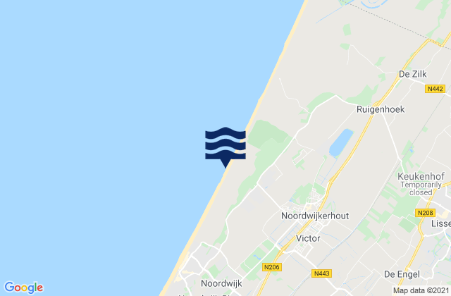 Mapa da tábua de marés em Sassenheim, Netherlands