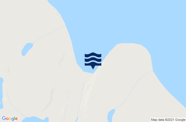Mapa da tábua de marés em Savikha Bay, Russia