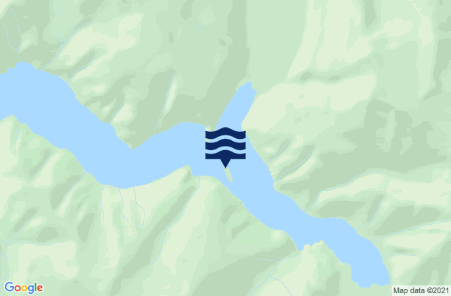 Mapa da tábua de marés em Sawyer Island Tracy Arm Holkham Bay, United States