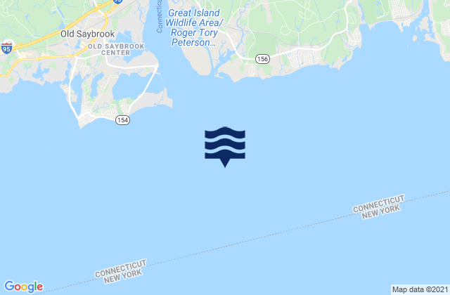 Mapa da tábua de marés em Saybrook Breakwater 1.5 miles SE of, United States