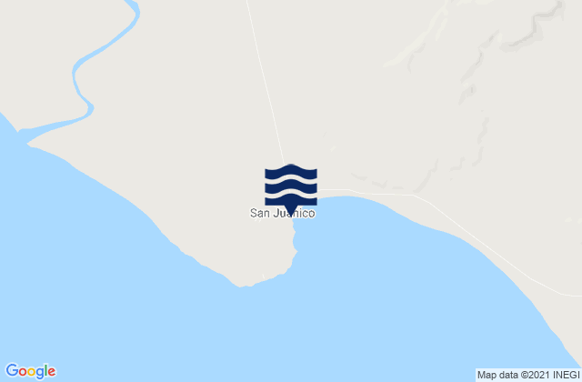 Mapa da tábua de marés em Scorpion Bay (San Juanico), Mexico