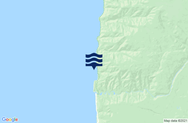 Mapa da tábua de marés em Scotts Beach, New Zealand