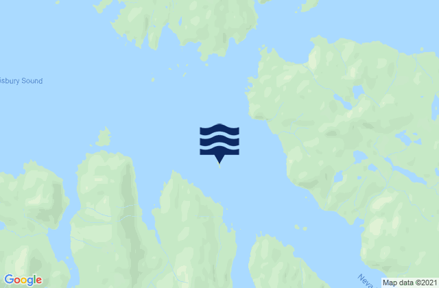 Mapa da tábua de marés em Scraggy Island, United States