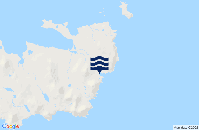 Mapa da tábua de marés em Se Tigalda Island Pacific Ocean, United States