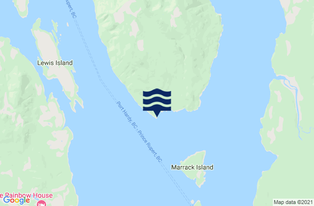 Mapa da tábua de marés em Seabreeze Point, Canada