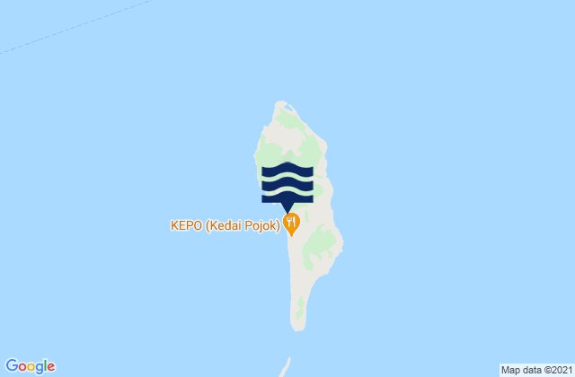 Mapa da tábua de marés em Selayar Islands Regency, Indonesia