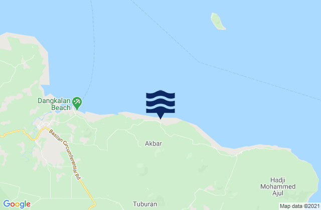 Mapa da tábua de marés em Semut, Philippines