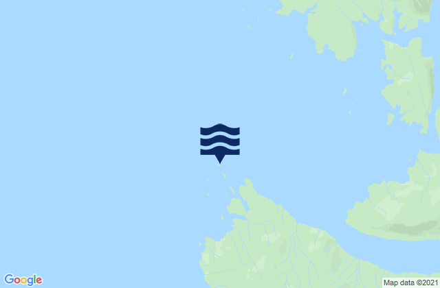Mapa da tábua de marés em Shakan Island, United States