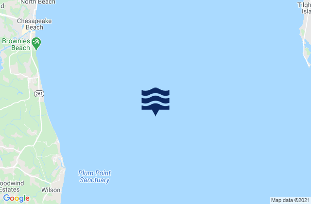 Mapa da tábua de marés em Sharp Island Lt. 3.4 n.mi. west of, United States