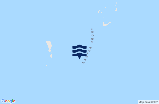 Mapa da tábua de marés em Shearwater Island, Australia