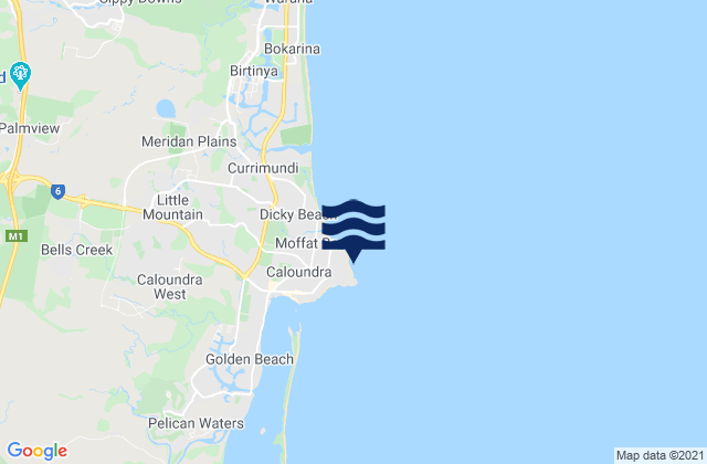 Mapa da tábua de marés em Shelly Beach, Australia