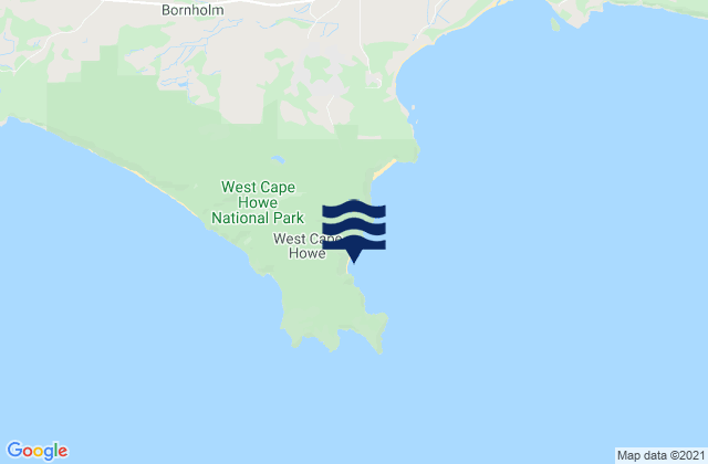 Mapa da tábua de marés em Shelly Beach, Australia