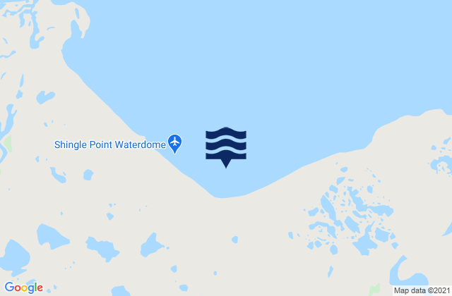 Mapa da tábua de marés em Shingle Bay, United States