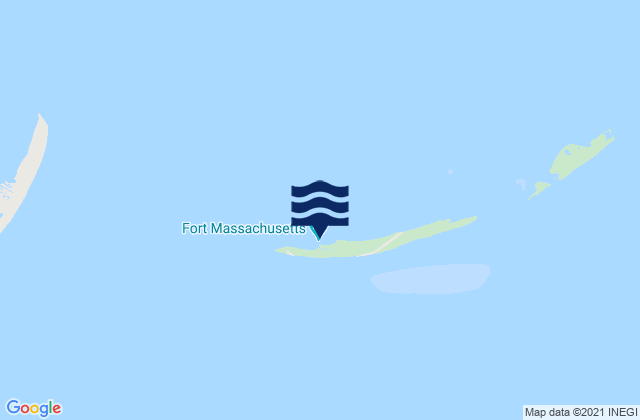 Mapa da tábua de marés em Ship Island (Mississippi Sound), United States
