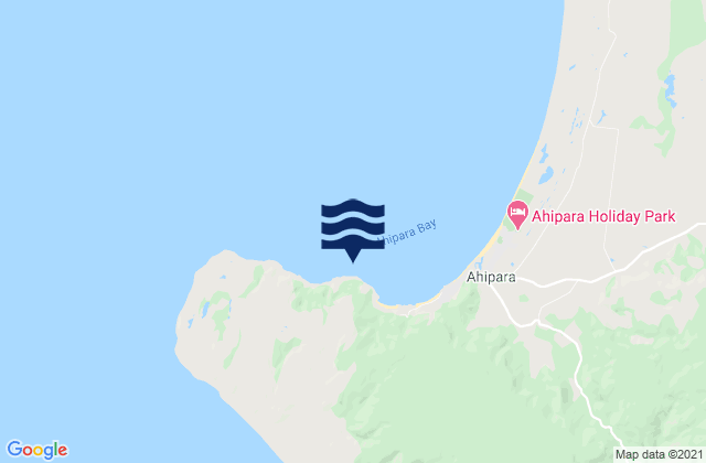 Mapa da tábua de marés em Shipwreck Bay, New Zealand