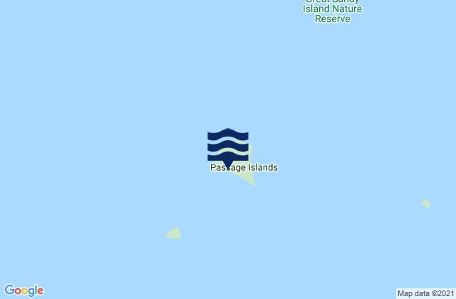 Mapa da tábua de marés em Sholl Island, Australia