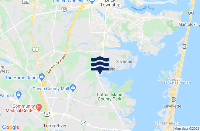 Mapa da tábua de marés em Silver Bay Silver Bay Marina, United States