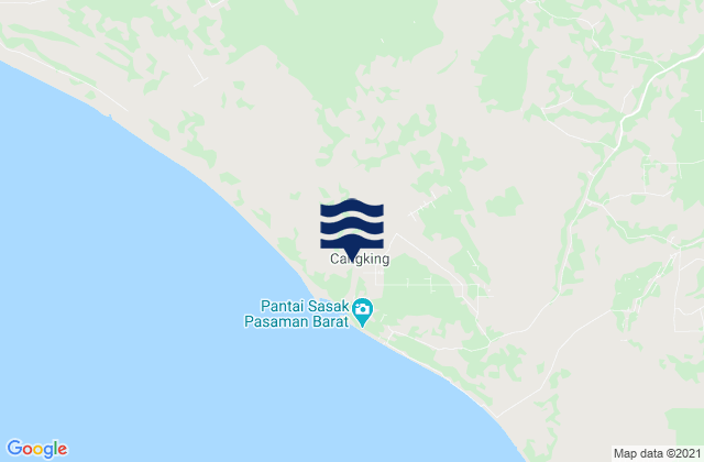 Mapa da tábua de marés em Simpang Empat, Indonesia