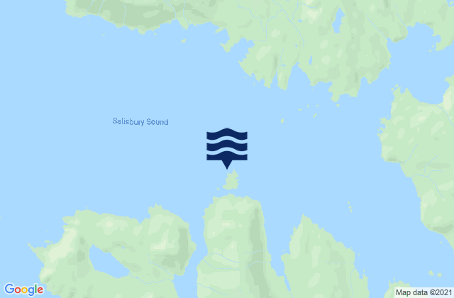 Mapa da tábua de marés em Sinitsin Island, United States