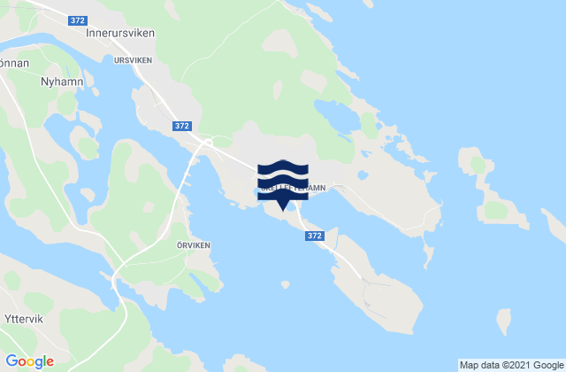 Mapa da tábua de marés em Skelleftehamn, Sweden