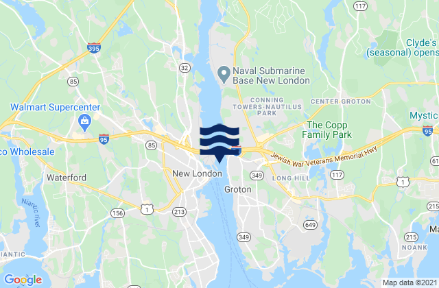 Mapa da tábua de marés em Smith Cove, United States