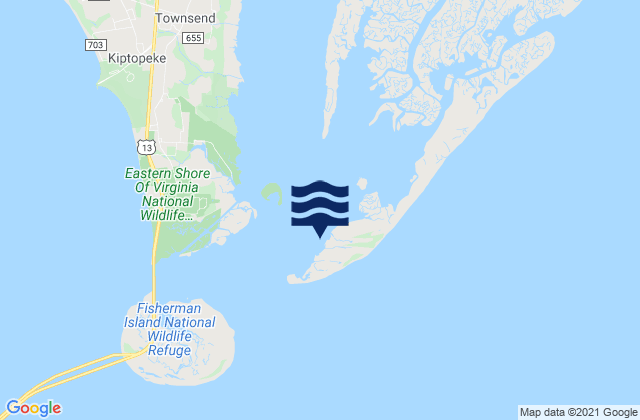 Mapa da tábua de marés em Smith Island (coast Guard Station), United States