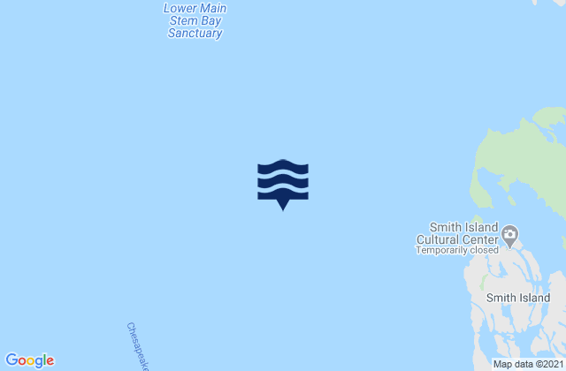 Mapa da tábua de marés em Smith Island 3.6 n.mi. northwest of, United States