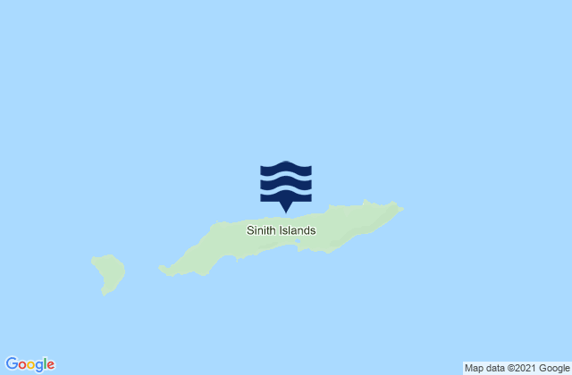 Mapa da tábua de marés em Smith Island, United States