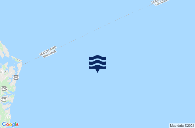 Mapa da tábua de marés em Smith Point Light 1.5 n.mi. east of, United States