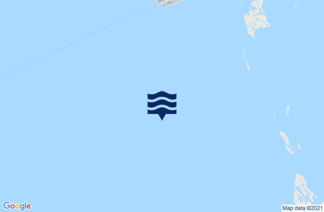 Mapa da tábua de marés em Smith Point Light 4.5 n.mi. east of, United States