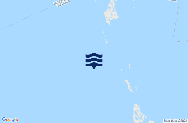 Mapa da tábua de marés em Smith Point Light 6.7 n.mi. east of, United States