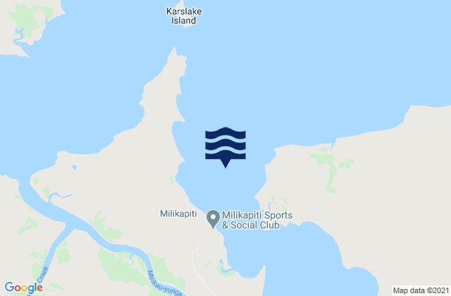 Mapa da tábua de marés em Snake Bay, Australia