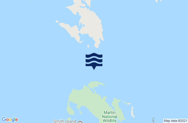 Mapa da tábua de marés em Solomons Lump Light, United States
