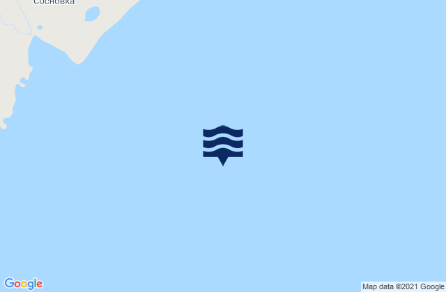 Mapa da tábua de marés em Sosnovets Island, Russia