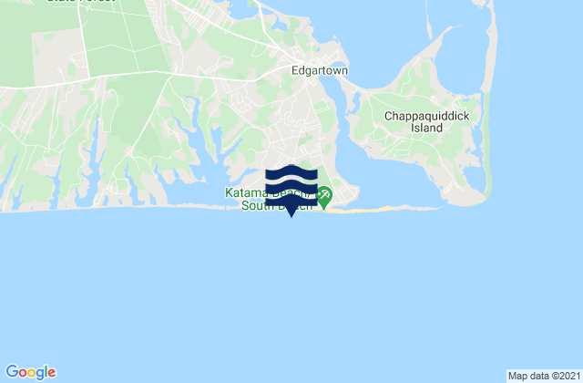 Mapa da tábua de marés em South Beach State Park, United States