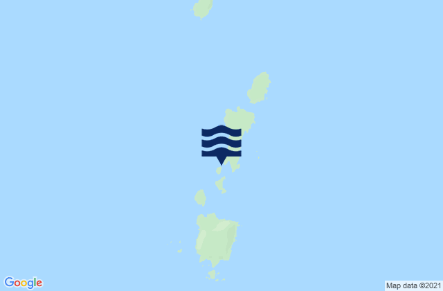Mapa da tábua de marés em Spanish Islands, United States