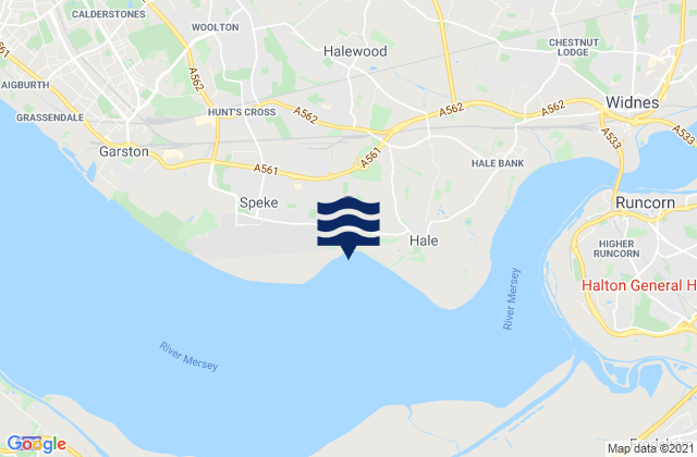 Mapa da tábua de marés em Spekes Mills, United Kingdom