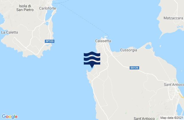 Mapa da tábua de marés em Spiaggia Grande, Italy