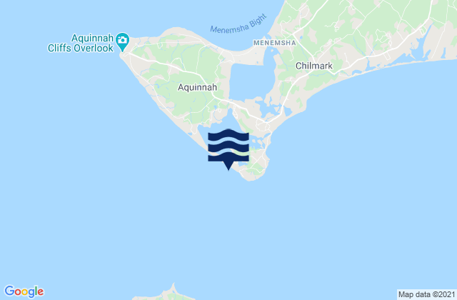 Mapa da tábua de marés em Squibnocket Beach, United States